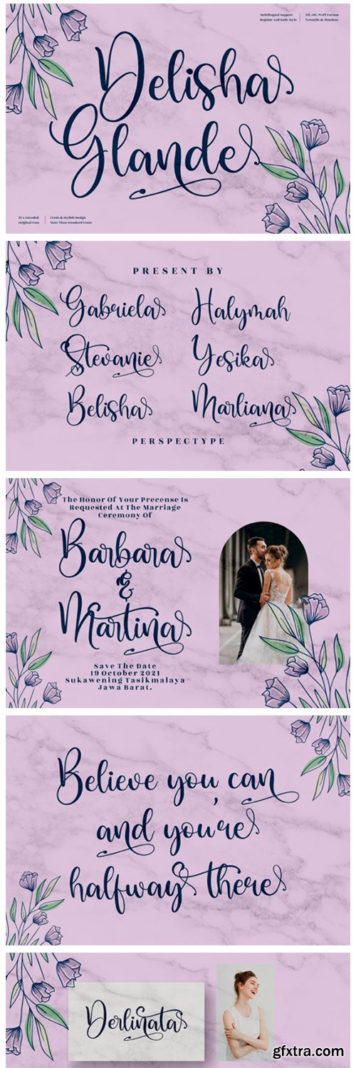 Delisha Glande Font Delisha Glande Font