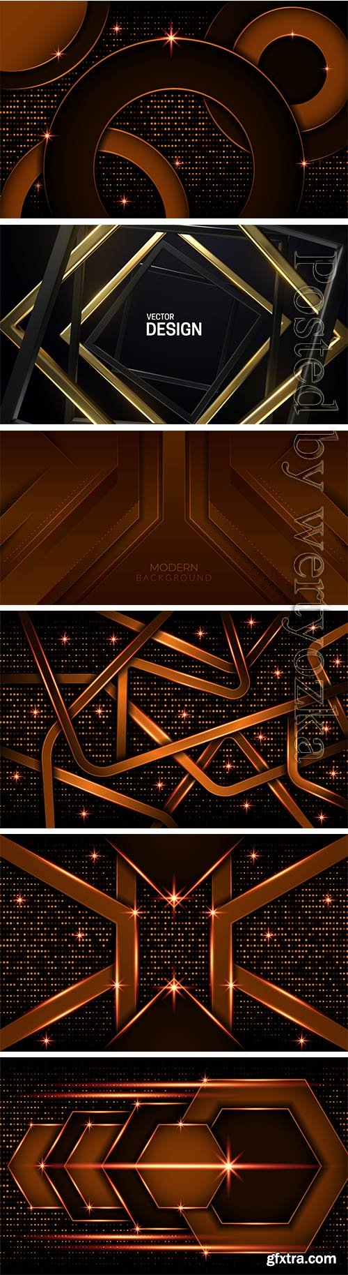 Realistic gold and black line textured background Realistic gold and black line textured background