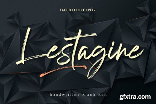 Lestagine - Handwritten Brush Font