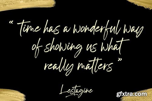 Lestagine - Handwritten Brush Font