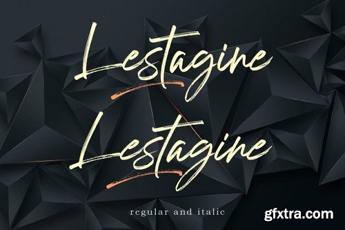 Lestagine - Handwritten Brush Font