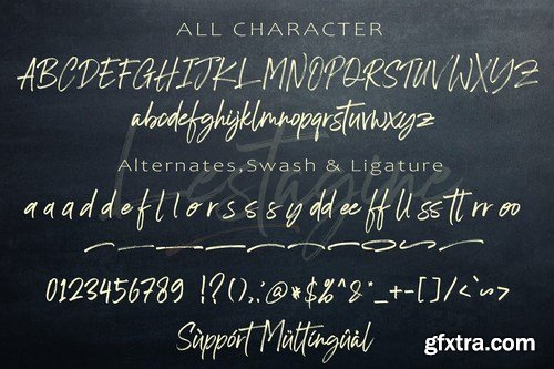 Lestagine - Handwritten Brush Font