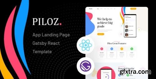 ThemeForest - Piloz v1.0 - Gatsby React App Landing Page Template - 32088117