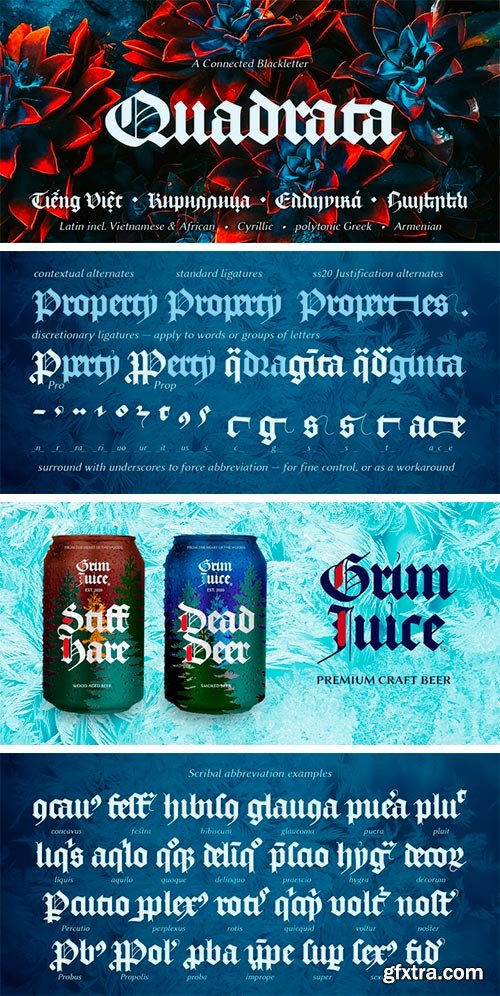 AJ Quadrata Font Family AJ Quadrata Font Family