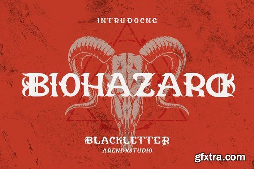 Biohazard - Blackletter Font