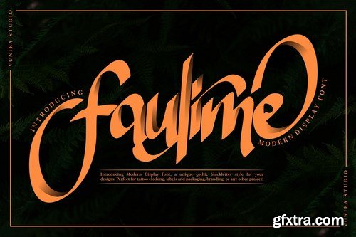 Faulime Modern Display Font