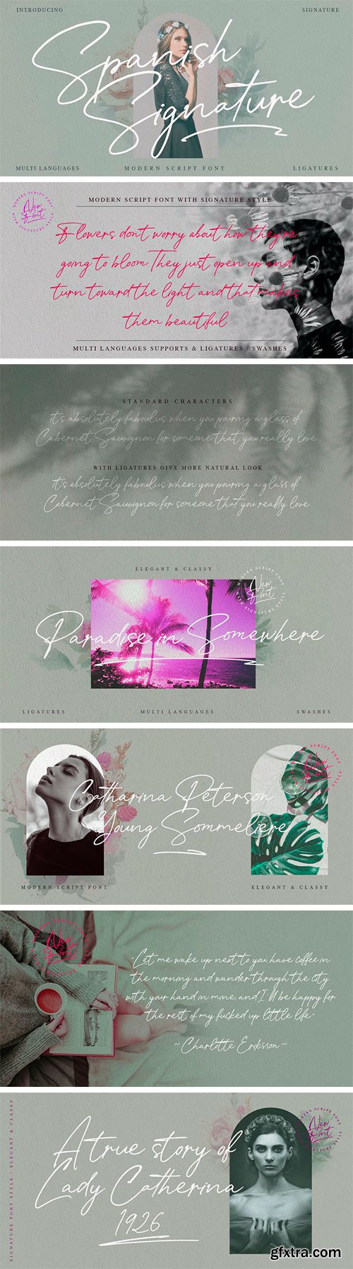 Spanish Signature Font