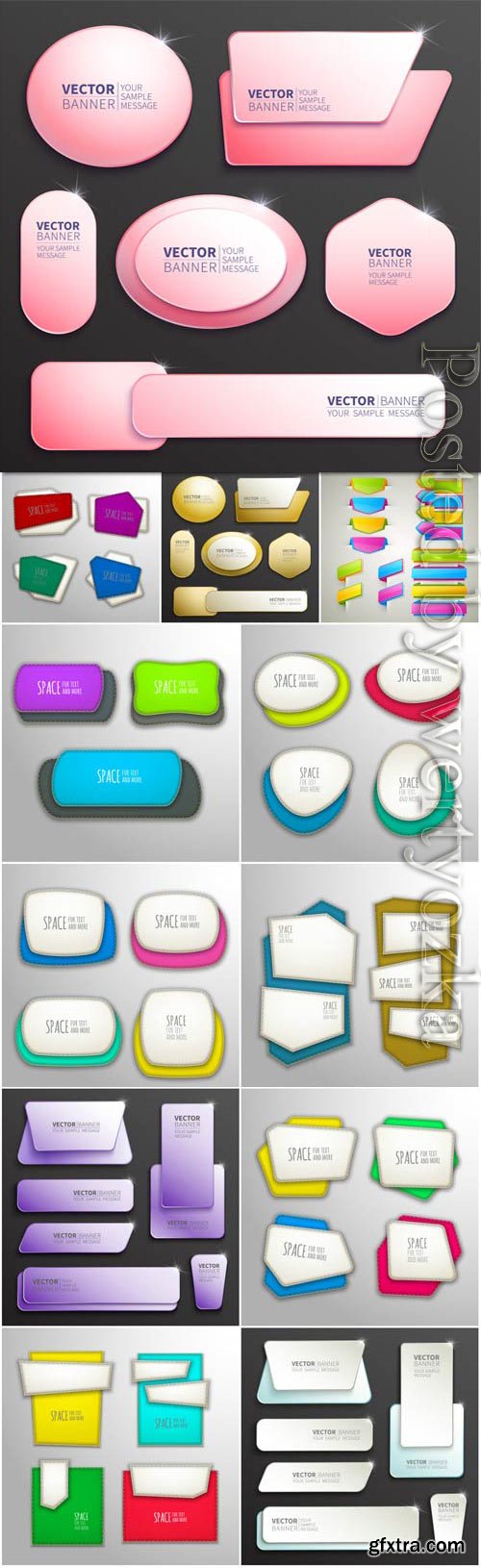 Creative banners in vector Creative banners in vector