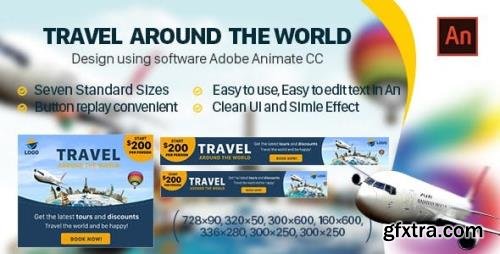 CodeCanyon - Travel Banner Ad HTML5 - Animate CC  - 32876763 » GFxtra