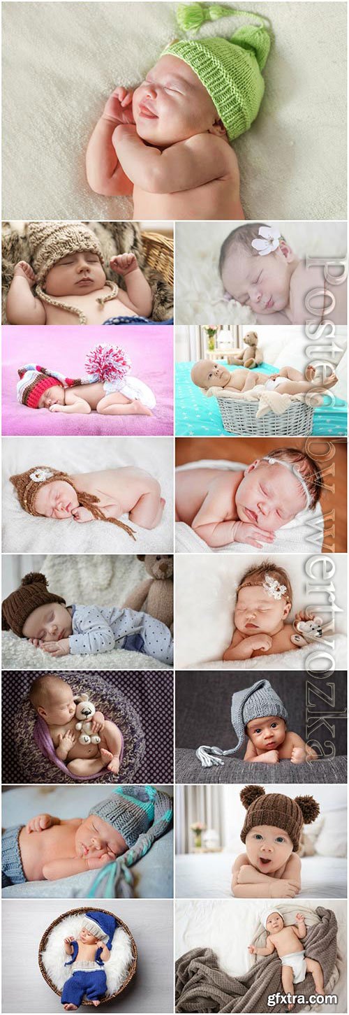 Sleeping babies at a photo session stock photo Sleeping babies at a photo session stock photo