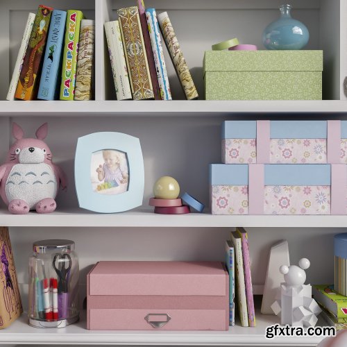 Toys and furniture set 5 3D model