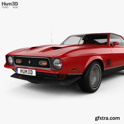 Ford Mustang Mach 1 1971 James Bond 3D Model