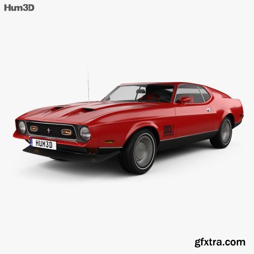 Ford Mustang Mach 1 1971 James Bond 3D Model