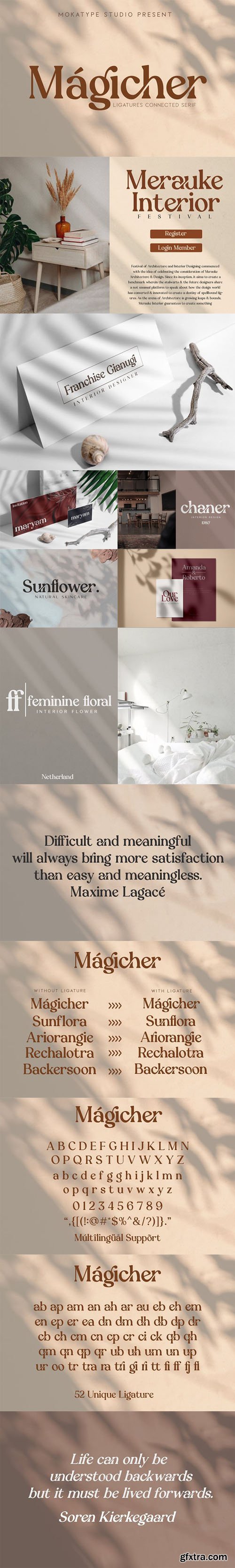 Magicher - Ligatures Connected Serif [2-Weights]