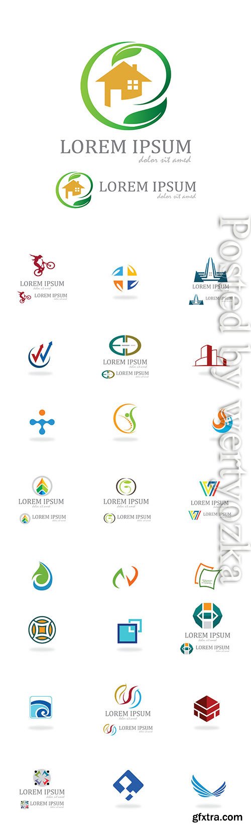 Assorted logos in vector Assorted logos in vector