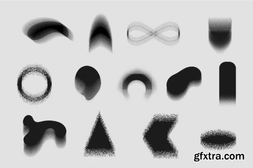 CreativeMarket - 25 Grainy Stamps for Procreate 6142686