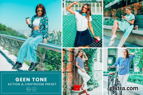 Luxury Green Photoshop Action & Lightrom Presets