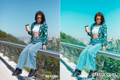 Luxury Green Photoshop Action & Lightrom Presets