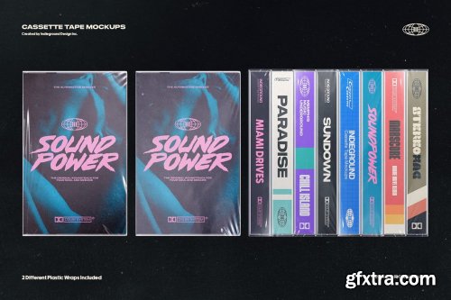 CreativeMarket - Cassette Tape Mockups 6190864