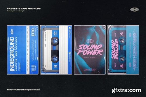CreativeMarket - Cassette Tape Mockups 6190864