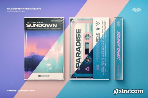 CreativeMarket - Cassette Tape Mockups 6190864