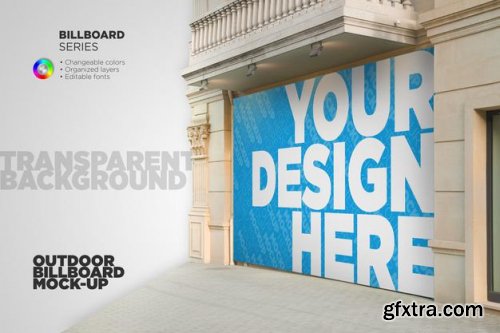 Outdoor billboard mockup