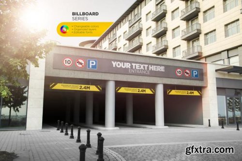 Outdoor billboard mockup