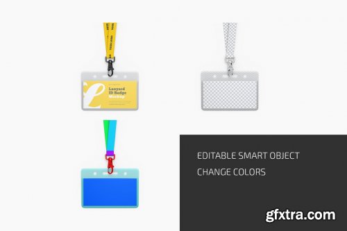 CreativeMarket - Lanyard ID Badge Mockup Set 6217597