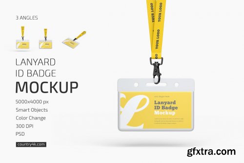CreativeMarket - Lanyard ID Badge Mockup Set 6217597