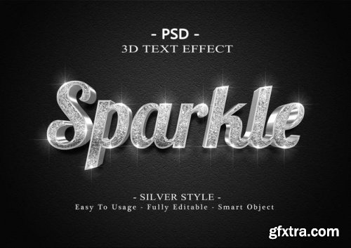 3d sparkle text effect