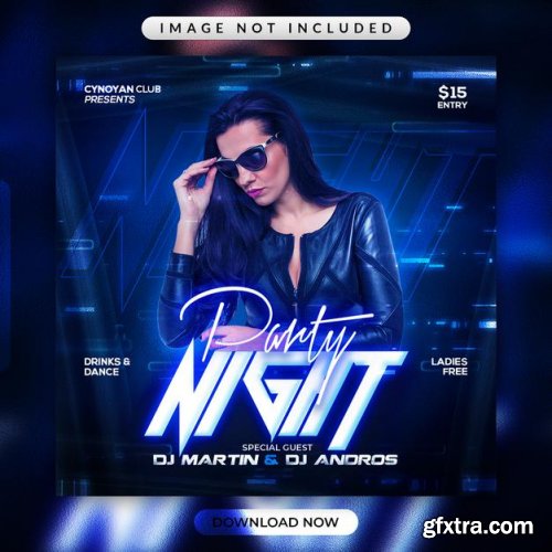 Night party flyer
