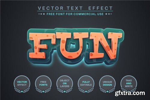 Dark Night - editable text effect, font style