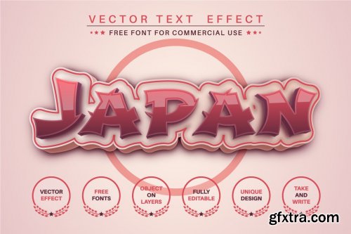 Ninja editable text effect, font style