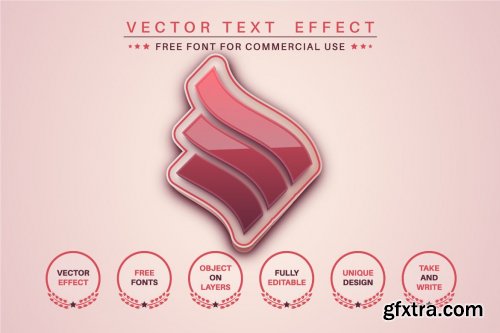 Ninja editable text effect, font style