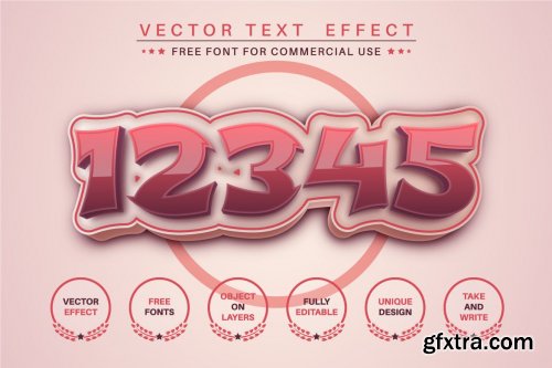 Ninja editable text effect, font style