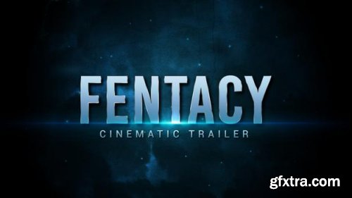 Movie title text effect template in cinematic style