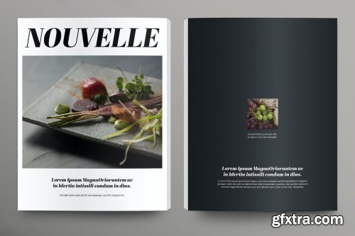 Food Magazine Layout Set