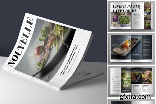 Food Magazine Layout Set