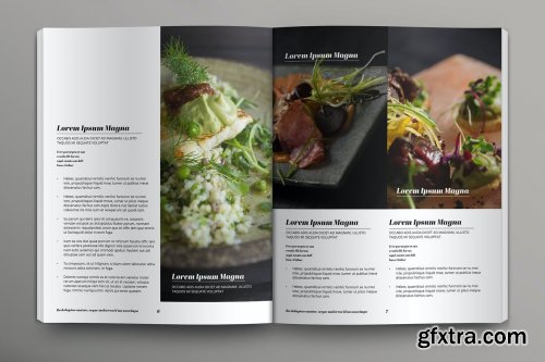 Food Magazine Layout Set