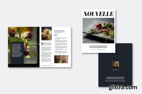 Food Magazine Layout Set