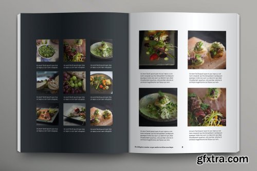 Food Magazine Layout Set