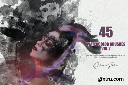 45 Watercolor Brushes - Vol. 2