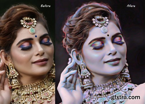 CreativeMarket - Creative Oil Art Photoshop Action 5334266