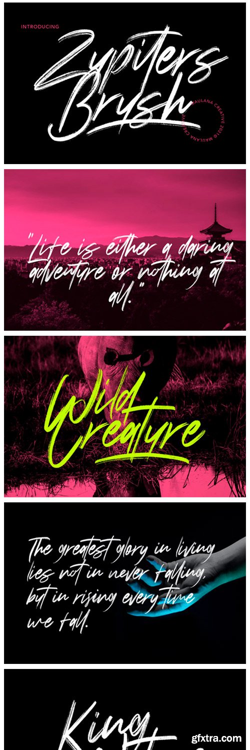 Zupiters Brush Font Zupiters Brush Font