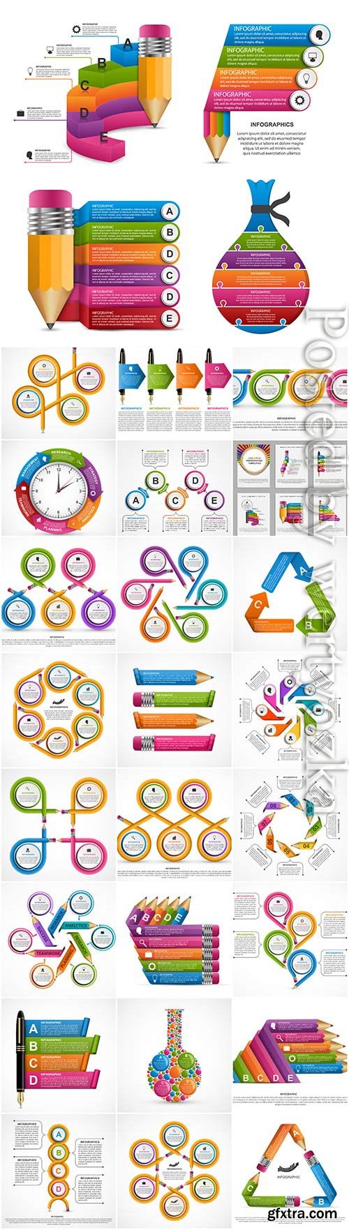 Infographics set in vector Infographics set in vector
