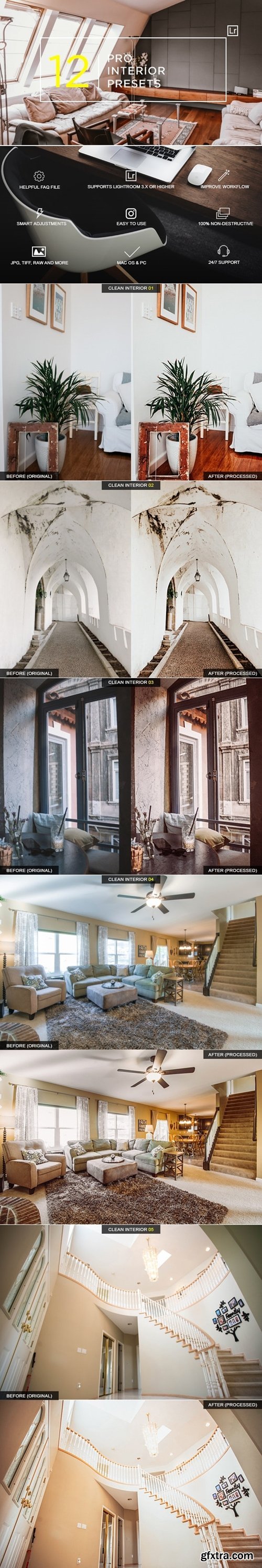 GraphicRiver - 12 Clean Interior Presets 23628842