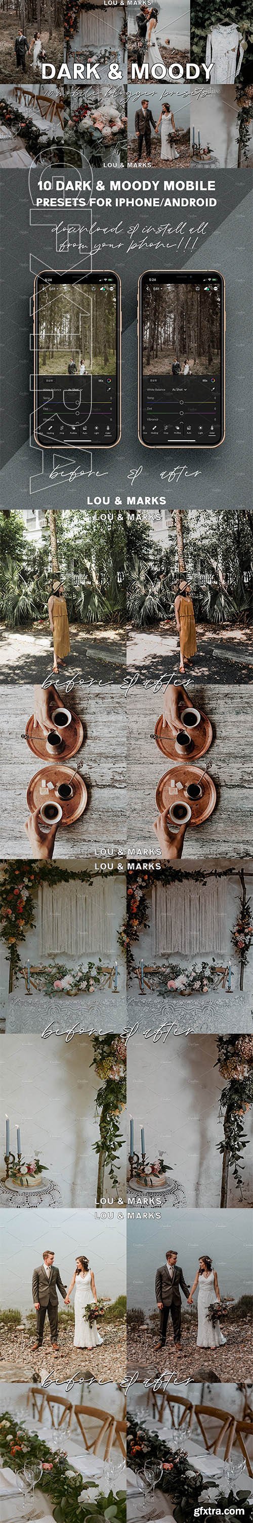 CreativeMarket - Dark Moody Blogger Lightroom Presets 3787371