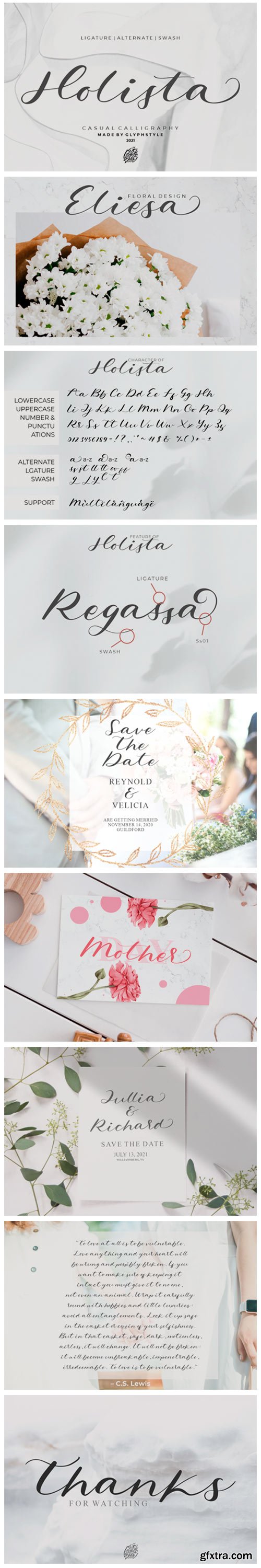 Holista Calligraphy Font