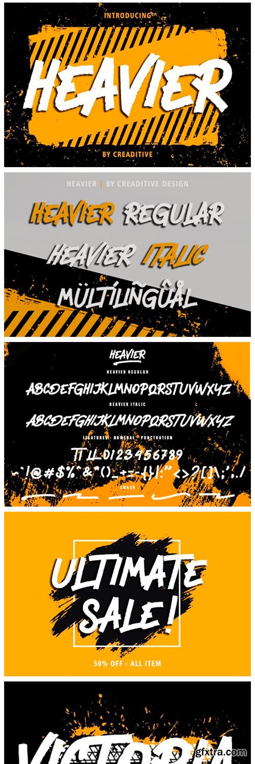 Heavier Font Heavier Font