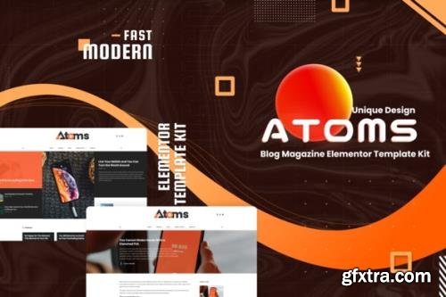ThemeForest - Atoms v1.0.0 - Blog & Magazine Elementor Template Kit - 32840569